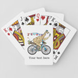 Bikepacking Giraffe World Cycle Tour Playing Cards at Zazzle