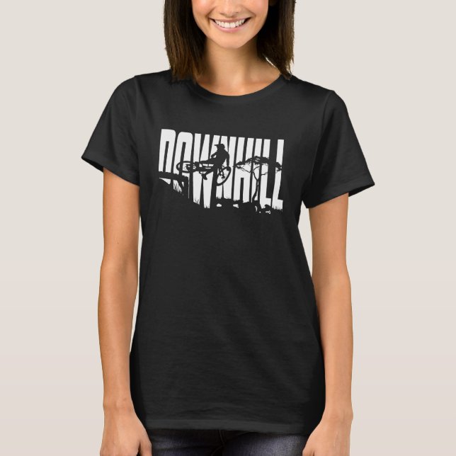 Bikepark Downhill MTB Mountain Bike DH Biker T-Shirt (Front)