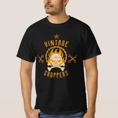 Biker Apparel Short_Sleeve Vintage Choppers T_Shirt