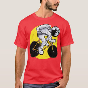 Biker Astronaut Space Cyclist Bicycle Cycling T-Shirt