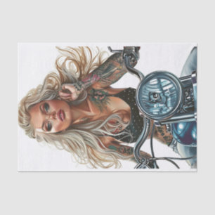 Biker Babe12 Tissue Paper