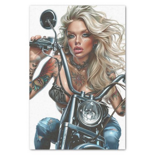 Biker Babe14 Tissue Paper