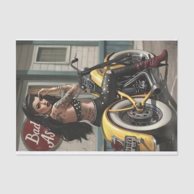 Biker Babe6 Bad to the Bone Edition  Tissue Paper (Front)