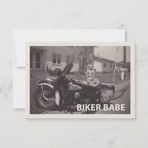 biker babe invitation