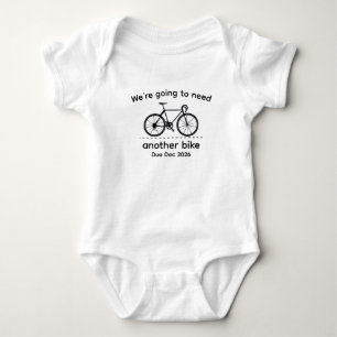 Biker Baby Announcement - Baby Cycling - Biking Bodysuit