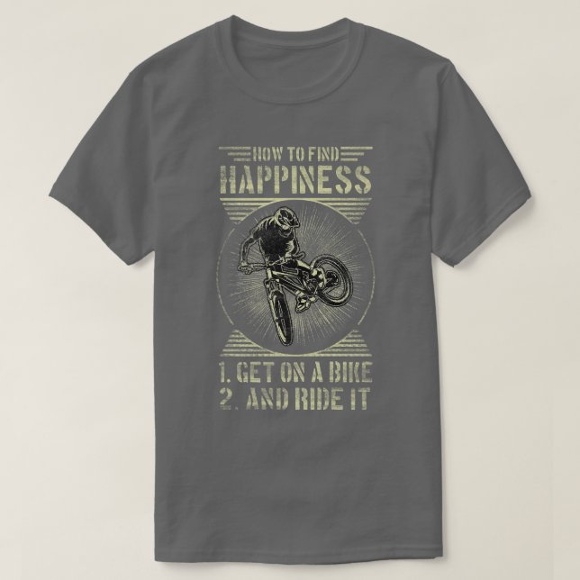 Biker Bicycle Cycling Cycle Rider Bike Ride 192 T-Shirt (Design Front)