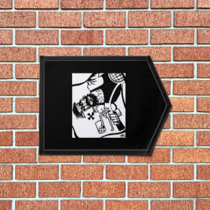 Biker black pennant banner