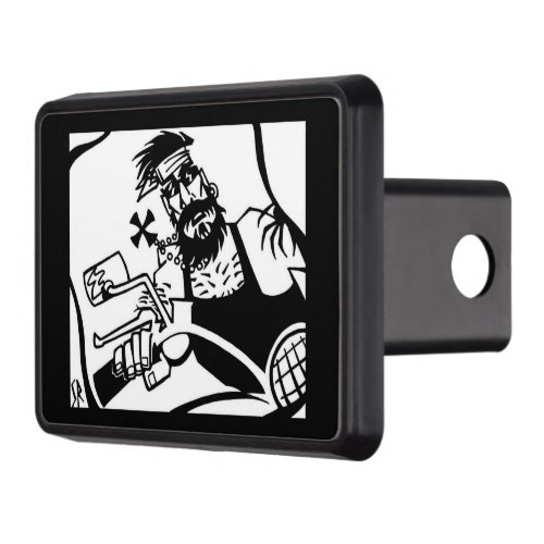 Biker Bro black hitch cover receiver