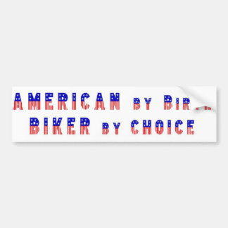 biker by choice bumper sticker