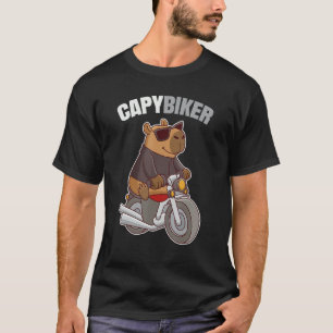 Biker Capybara - Funny Capybiker T-Shirt