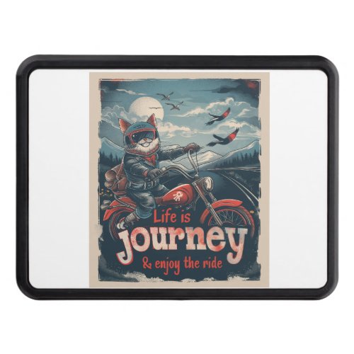 Biker Cat Adventure Hitch Cover