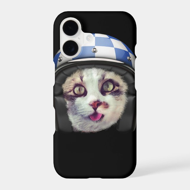 Biker Cat Iphone Case (Back)