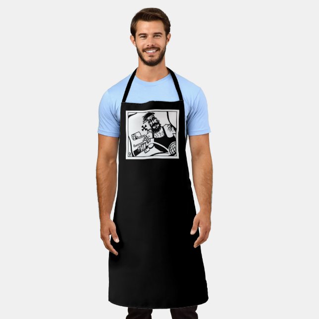 Biker chef apron (Worn)