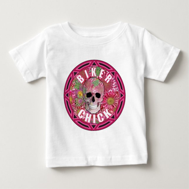 Biker Chick 001 Baby T-Shirt (Front)