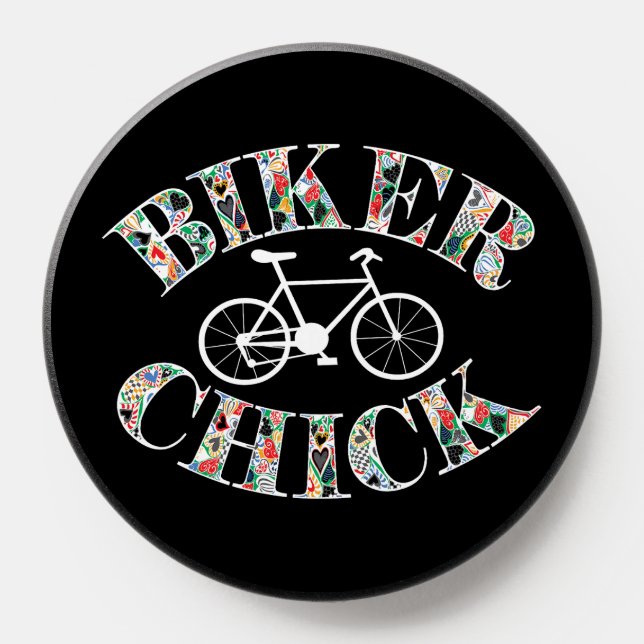 Biker Chick Bike PopSocket (Popsocket)