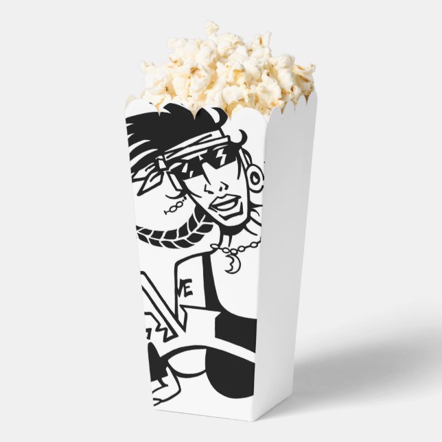 Biker Chick black white popcorn boxes (Popped)
