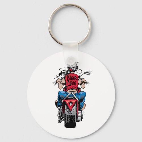 Biker Chick Keychain