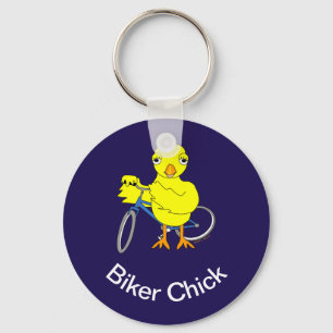 Biker Chick Keychain