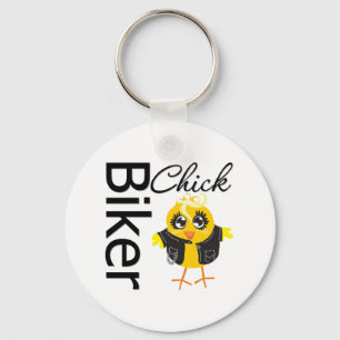 Biker Chick Keychain