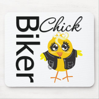 Biker Chick Mouse Pad