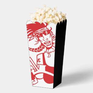 Biker Chick red white black popcorn boxes