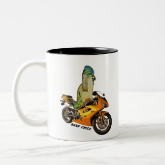 Biker Chick Two-Tone Coffee Mug