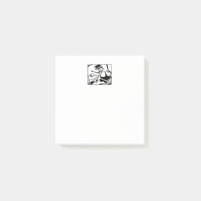 Biker Chick white note pads (Front)