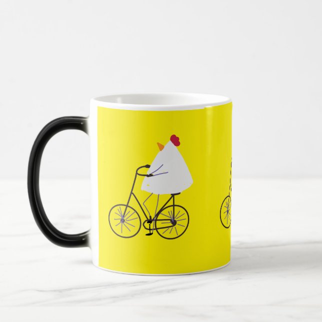 biker chicken color morph mug  (Left)