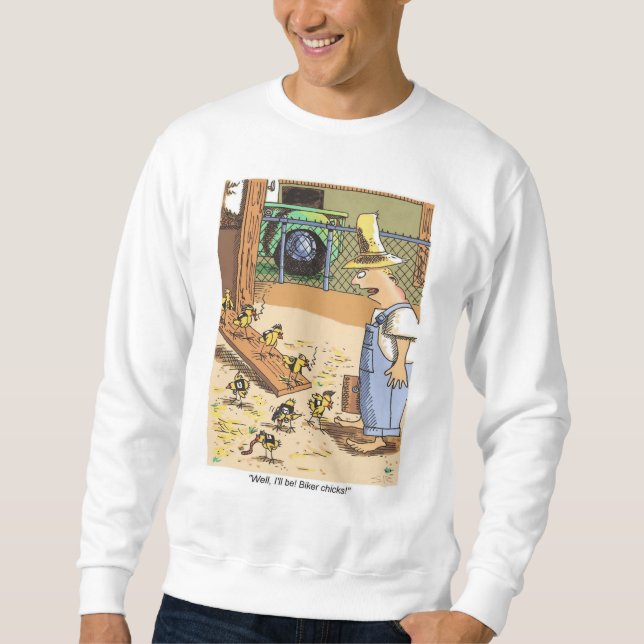 Biker Chicks white sweatshirt (Front)