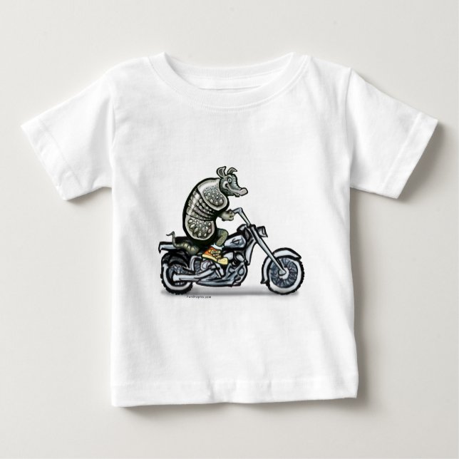 Biker Club Dillo Baby T-Shirt (Front)