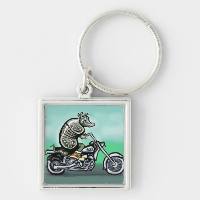 Biker Club Dillo Keychain (Front)