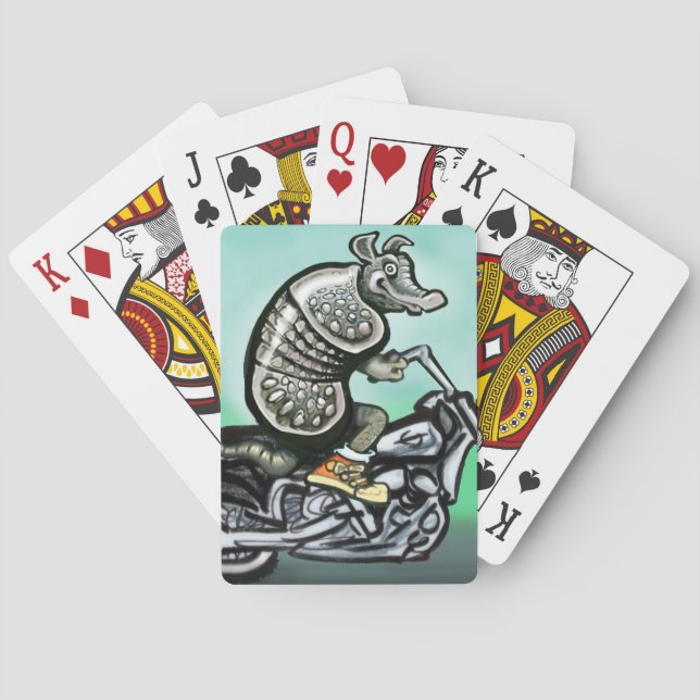 Biker Club Dillo Poker Cards (Back)