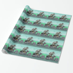 Biker Club Dillo Wrapping Paper
