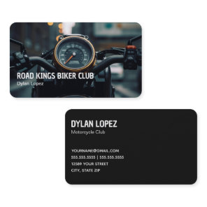 Biker Club Motorcycle Business Card