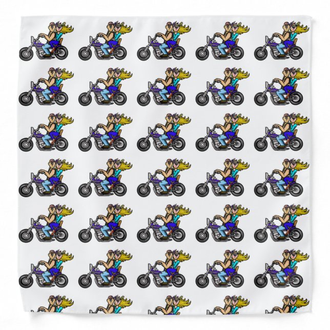 Biker Couple Bandana (Front)