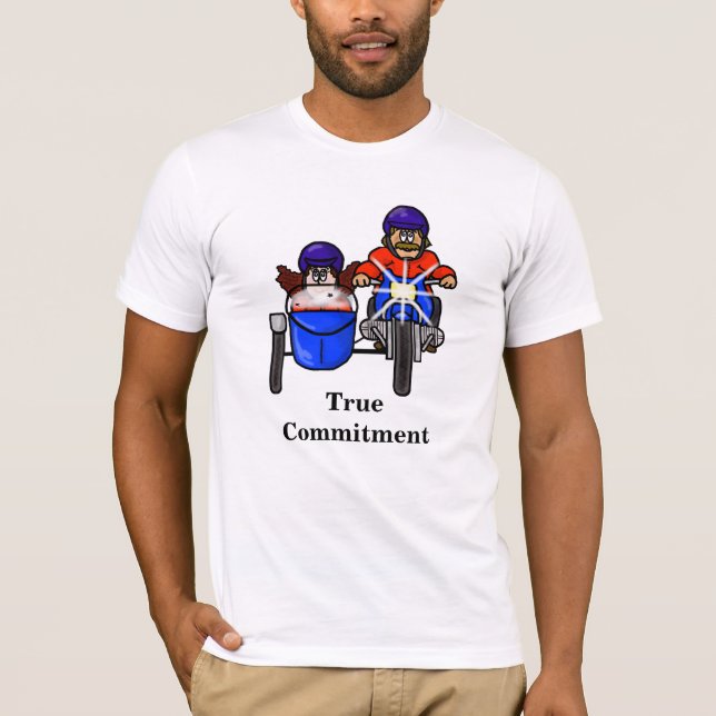 Biker Couple Commitment T-shirt (Front)
