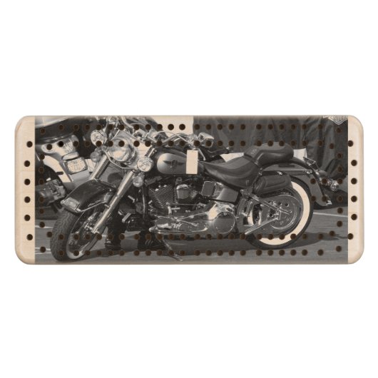 Biker Cribbage Board (Front (Horizontal))