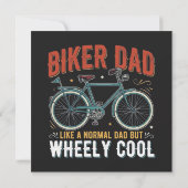 Biker Dad Like A Normal Dad But Wheely Cool (Back)