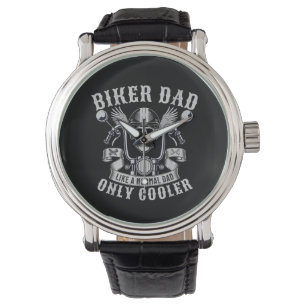 Biker Dad Motorcycle Father Rider Biker Dad Father Watch