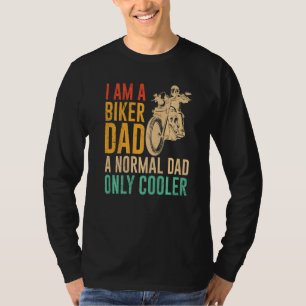 Biker Dad Motorcyclist Dad T-Shirt