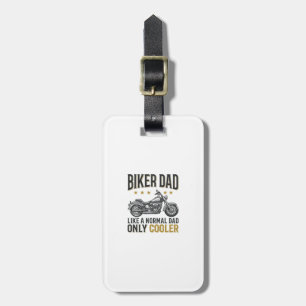 Biker Dad Vintage Motorcycle Quote Shirt_1 Luggage Tag