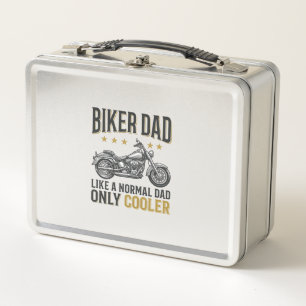 Biker Dad Vintage Motorcycle Quote Shirt_1 Metal Lunch Box