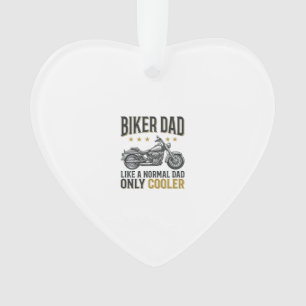 Biker Dad Vintage Motorcycle Quote Shirt_1 Ornament