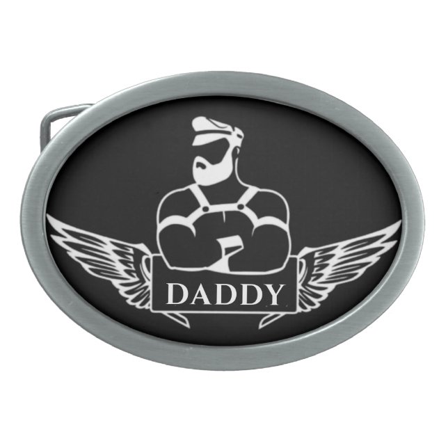 Biker Daddy  Belt Buckle (Front)