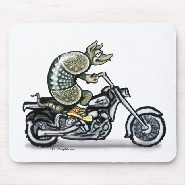 Biker Dillo Mouse Pad (Front)