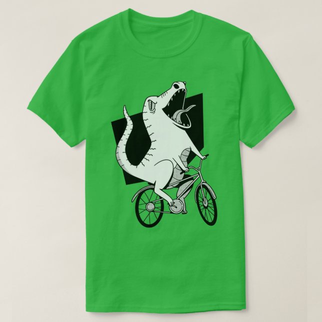 BIKER DINOSAUR  T-Shirt (Design Front)