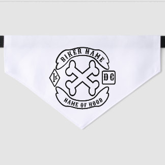 BIKER DOG PET BANDANA COLLAR
