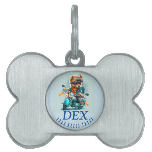 Biker doggies   pet ID tag