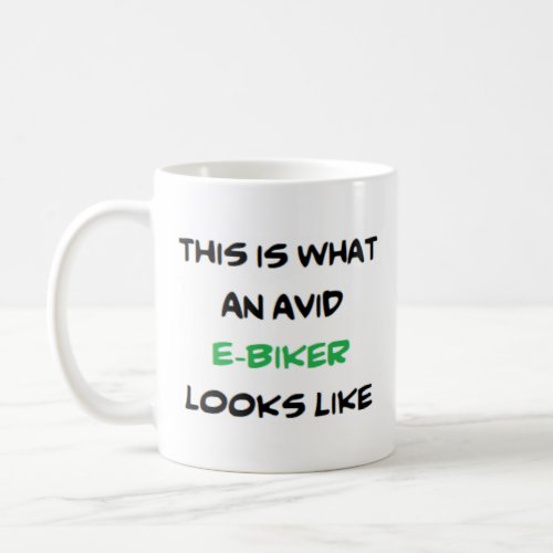 biker e_biker avid coffee mug