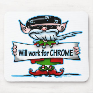 Biker Elf customizable holiday gifts Mouse Pad